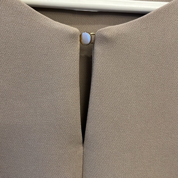 Nude blouse with unique gold clasp - Picture 2 of 4